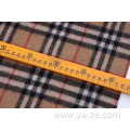 winter Woven plaid fleece wool fabric for overcoat